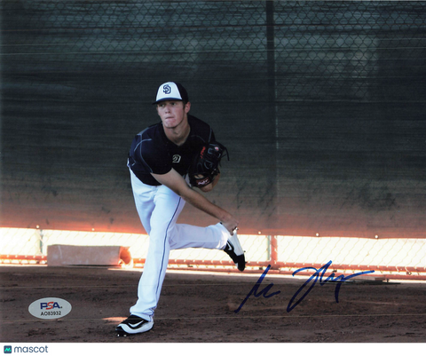 Mason Thompson San Diego Padres Signed 8x10 Photo PSA
