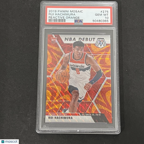 2019 Panini Mosaic #275 Rui Hachimura PSA 10