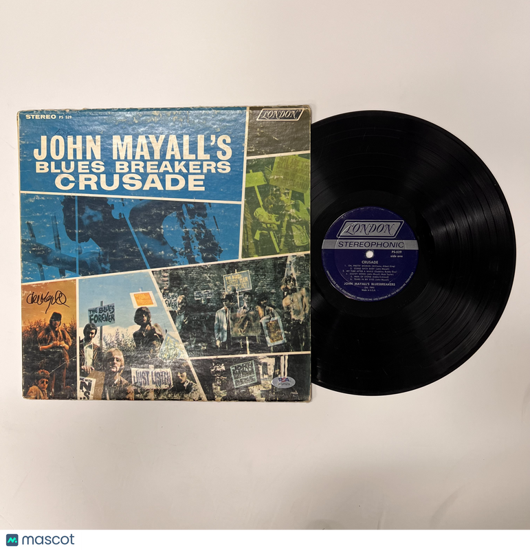 John Mayall Signed Crusade by Blues Breakers Vinyl Album PSA Autographed