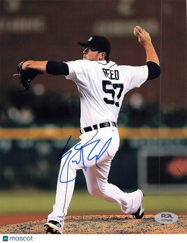 Evan Reed Detroit Tigers Signed 8x10 Photo PSA