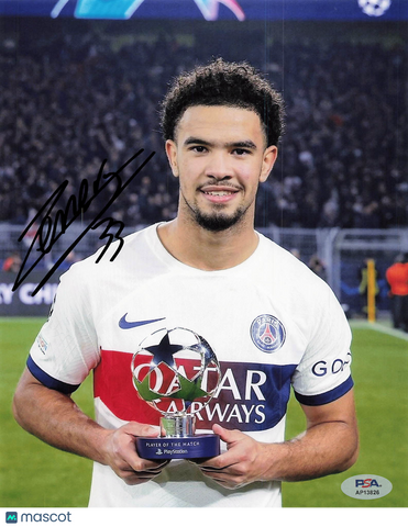 Warren Zaïre-Emery Signed 8x10 Photo PSA Autographed PSG