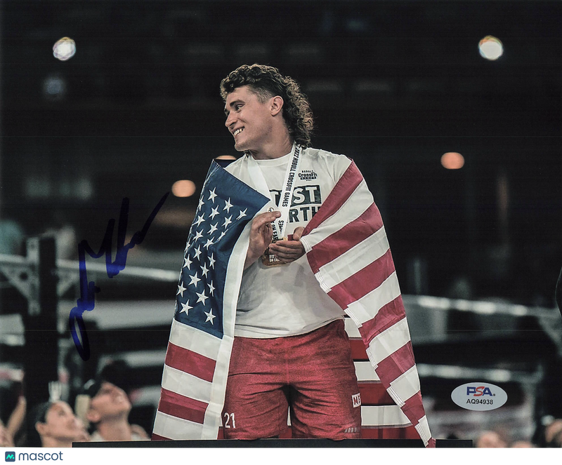 Justin Medeiros signed 8x10 photo CrossFit PSA Autographed