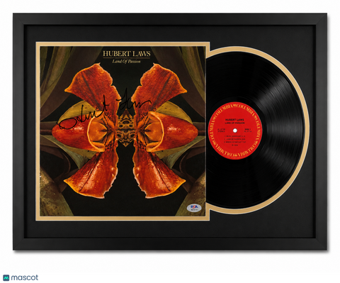 Hubert Laws Signed Land of Passion Custom Framed Vinyl Album PSA