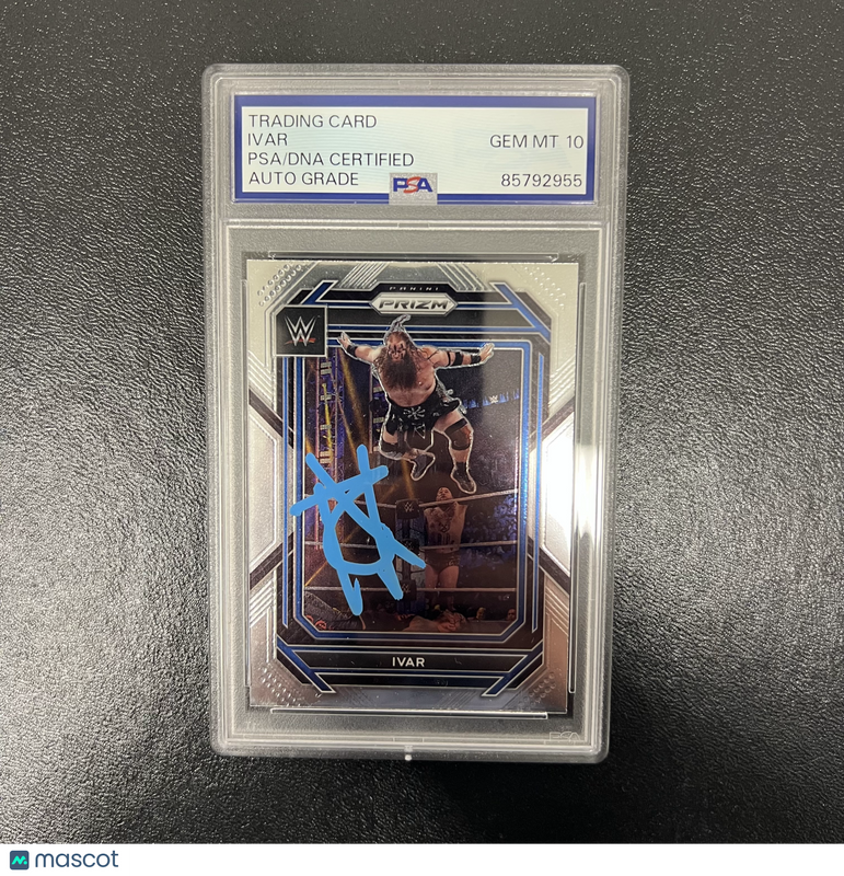 2023 Panini Prizm WWE#126 Ivar Signed Card PSA Auto 10 Autographed