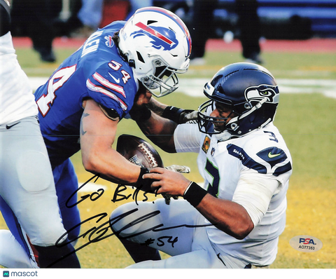 A.J Klein Buffalo Bills Signed 8x10 Photo