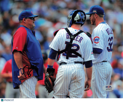 Chris Bosio Chicago Cubs Signed 8x10 Photo PSA