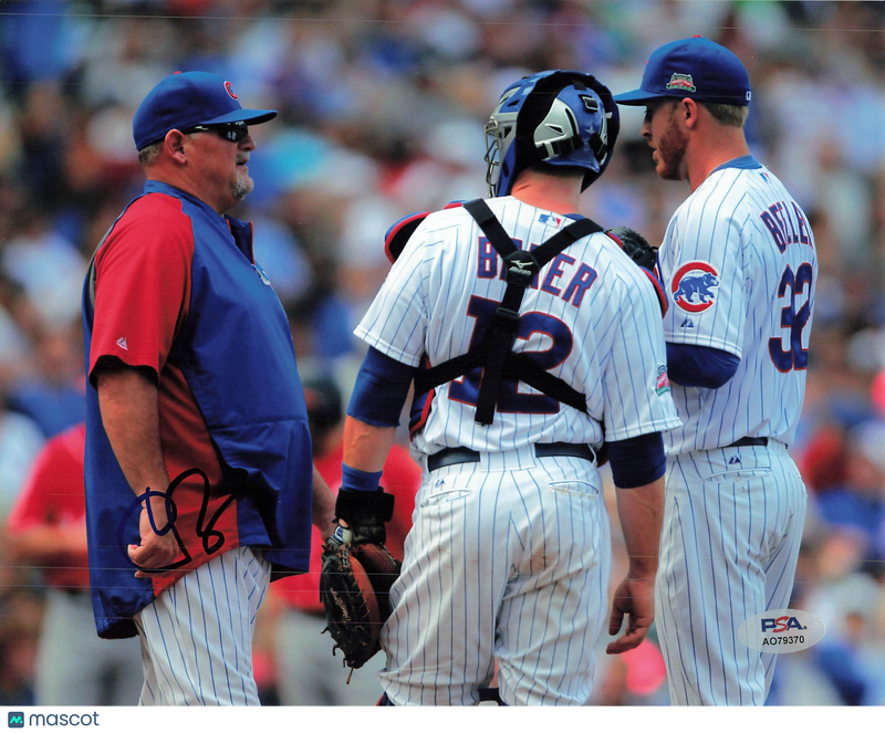 Chris Bosio Chicago Cubs Signed 8x10 Photo PSA