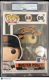 Buster Posey Signed Baseball #09 Funko Pop PSA Encapsulated Autographed
