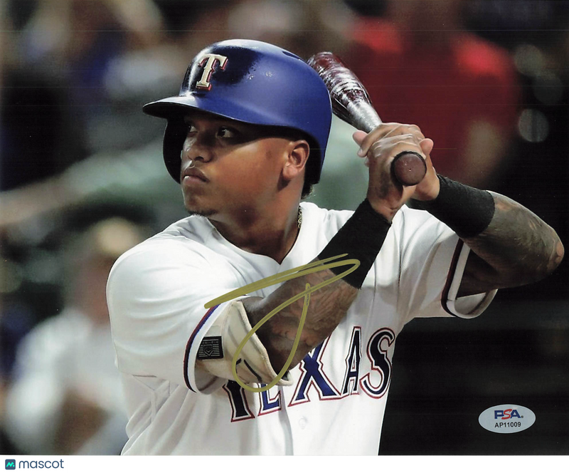 Willie Calhoun Texas Rangers Signed 8x10 Photo PSA