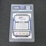 2023 Marvin Mims Panini Rookie Card#354 Signed Card PSA 10 Auto Auth Autographed