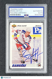 1991-92 Upper Deck #153 Brian Leetch Signed Card Auto PSA Slabbed NY Rangers