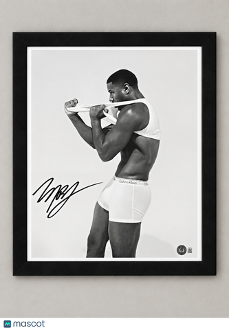 Michael B. Jordan Signed 11x14 Framed Photo Calvins or Nothing BAS Autographed