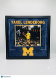 Yaxel Lendeborg Michigan Wolverines Signed 11x14 Custom Framed Photo JSA