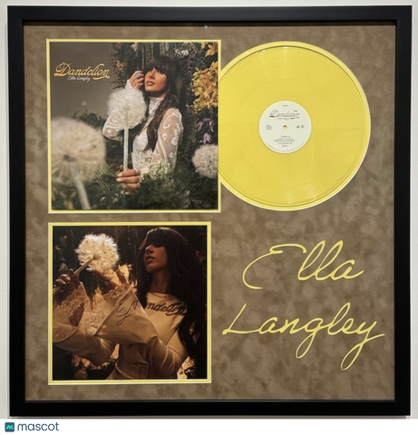 Ella Langley Signed Vinyl Custom Framed 28x28" PSA Autographed Dandelion