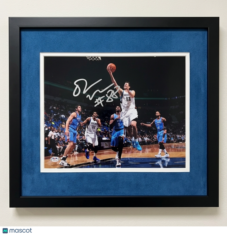 Nemanja Bjelica Minnesota Timberwolves Signed 11x14 Custom Framed Photo PSA