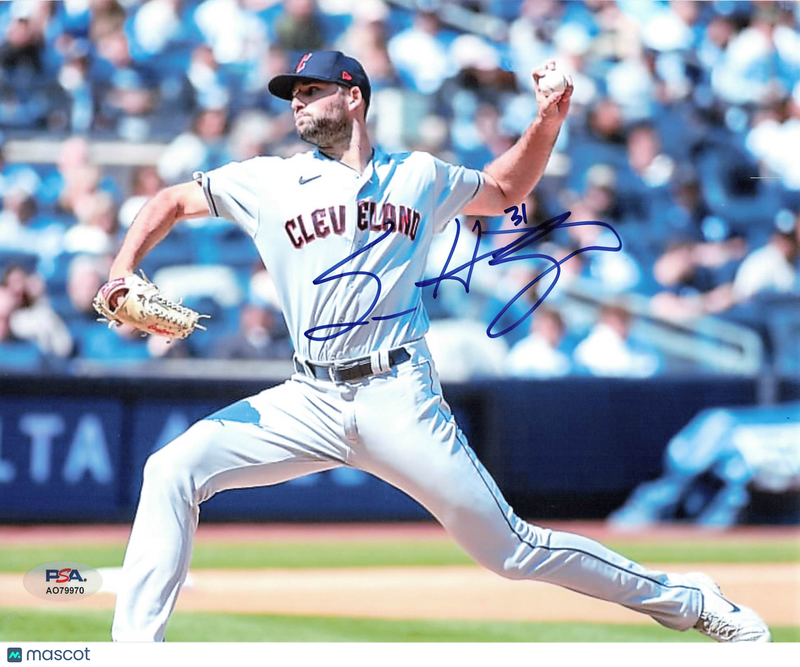 Sam Hentges Cleveland Guardians Signed 8x10 Photo PSA