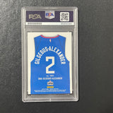 2018-19 Panini Threads#151 Shai Gilgeous-Alexander Signed Card Auto PSA Slabbed Clippers