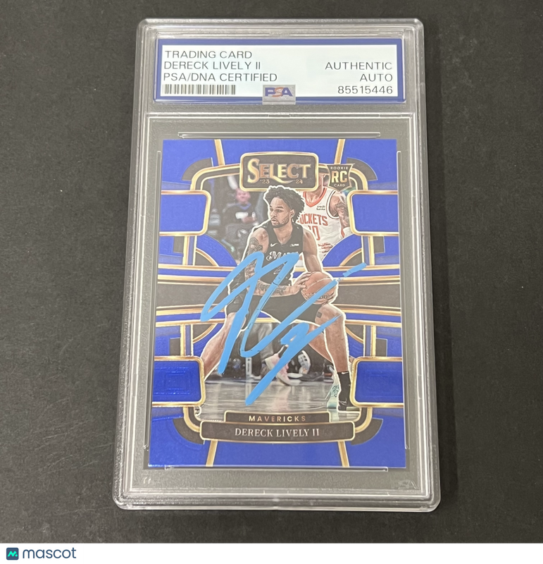 2023-24 Panini Prizm Select #76 Dereck Lively II Rookie signed card PSA