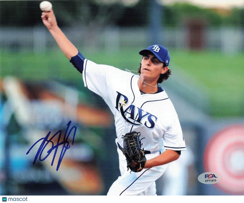 Brett Honeywell Jr. Signed 8x10 Photo PSA Tampa Bay Rays