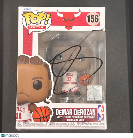 DeMar DeRozan Signed Funko Pop #156 PSA Encapsulated Autographed Chicago Bulls