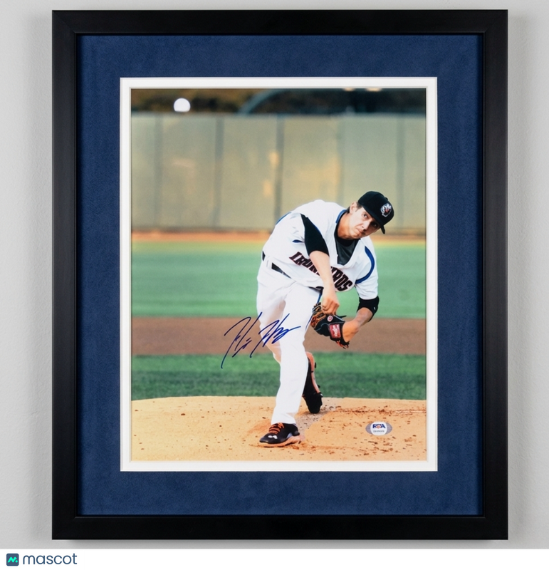 Hunter Harvey Aberdeen IronBirds Signed 11x14 Custom Framed Photo PSA