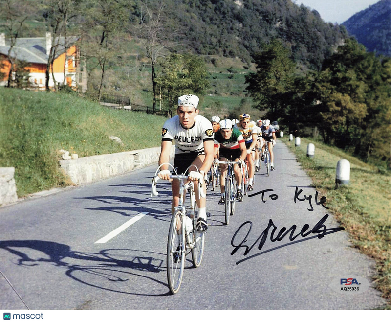 Eddy Merckx Signed Cycling 8x10 Photo  PSA Autographed