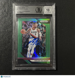 2018-19 Panini Prizm Prizms Green #81 Damian Lillard Signed Card BAS Auto 10 Slabbed Blazers