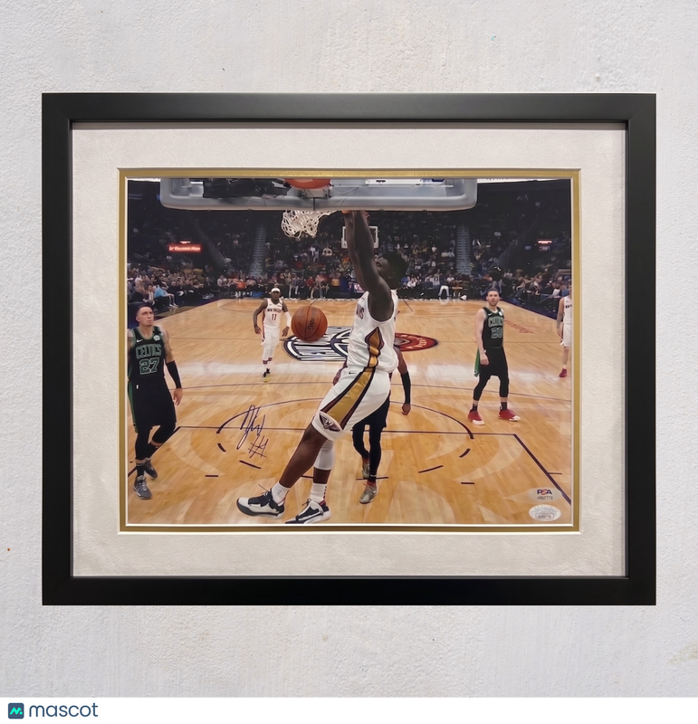 Zion Williamson New Orleans Pelicans Signed 11x14 Custom Framed Photo PSA