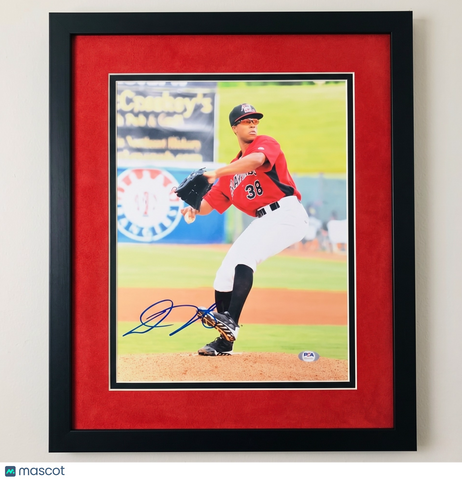 Dillon Tate Baltimore Orioles Signed 11x14 Custom Framed Photo PSA