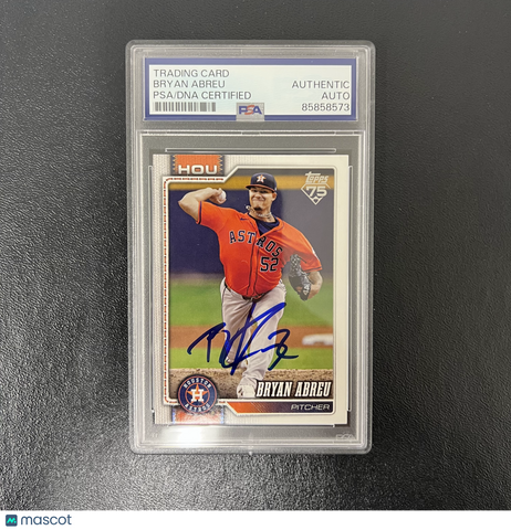 2026 Topps 75#231 Bryan Abreu Signed Card PSA Houston Astros