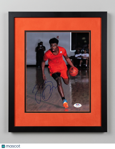 Jaylen Brown Signed Basketball 8x10 Framed Display Photo PSA