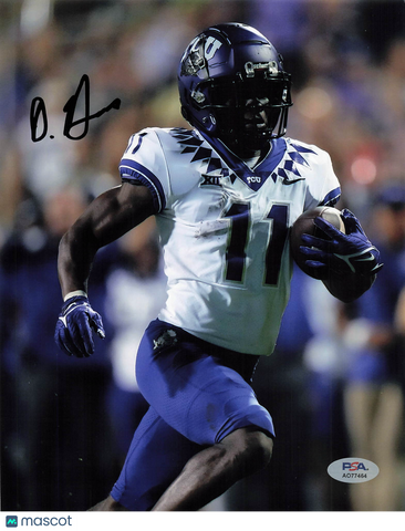 Derius Davis Signed TCU Horned Frogs Football 8x10 Photo PSA Autographed
