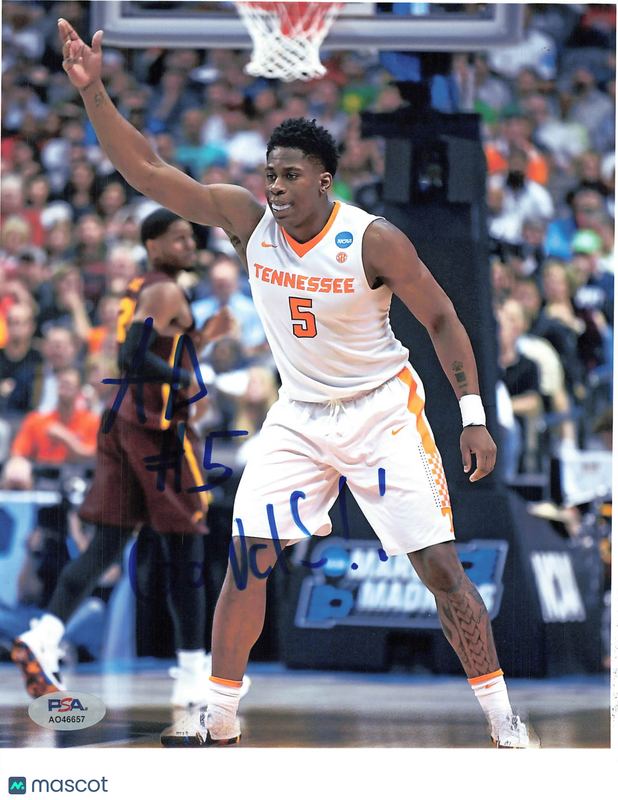 Admiral Schofield Tennessee Volunteers Signed Basketball 8x10 Photo PSA