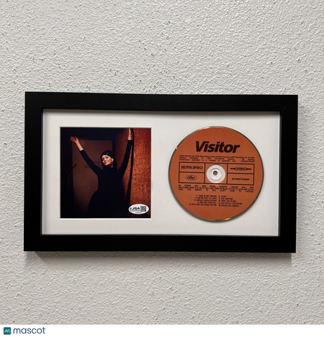 Sienna Spiro Signed Visitor Framed Display CD Insert JSA Autographed