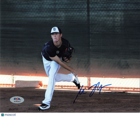 Mason Thompson San Diego Padres Signed 8x10 Photo PSA