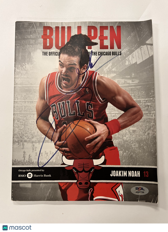 Joakim Noah Signed Basketball Magazine PSA Autographed