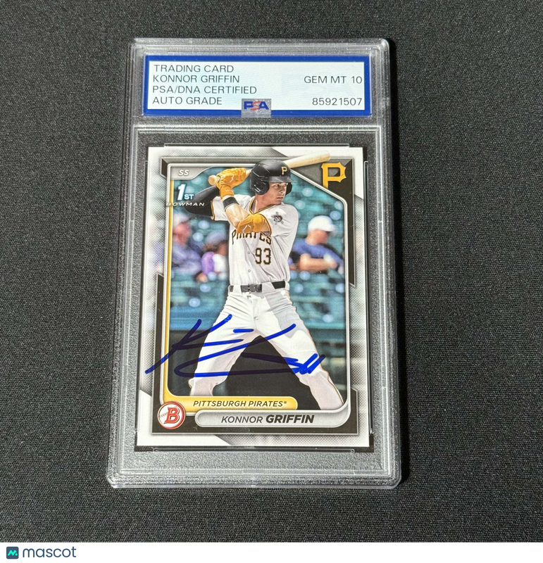 2024 Bowman 1st #BD-22 Konnor Griffin Signed Card Auto 10 PSA Slabbed  Pirates
