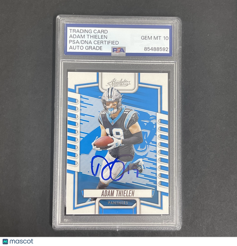 2023 Panini Absolute #73 Adam Thielen signed card PSA Auto 10
