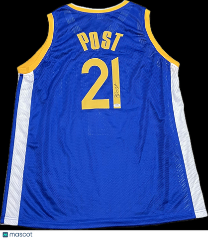 Quinten Post Signed Jersey PSA Golden State Warriors Autographed