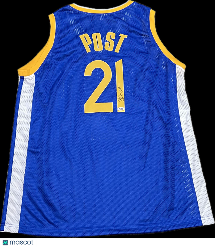 Quinten Post Signed Jersey PSA Golden State Warriors Autographed