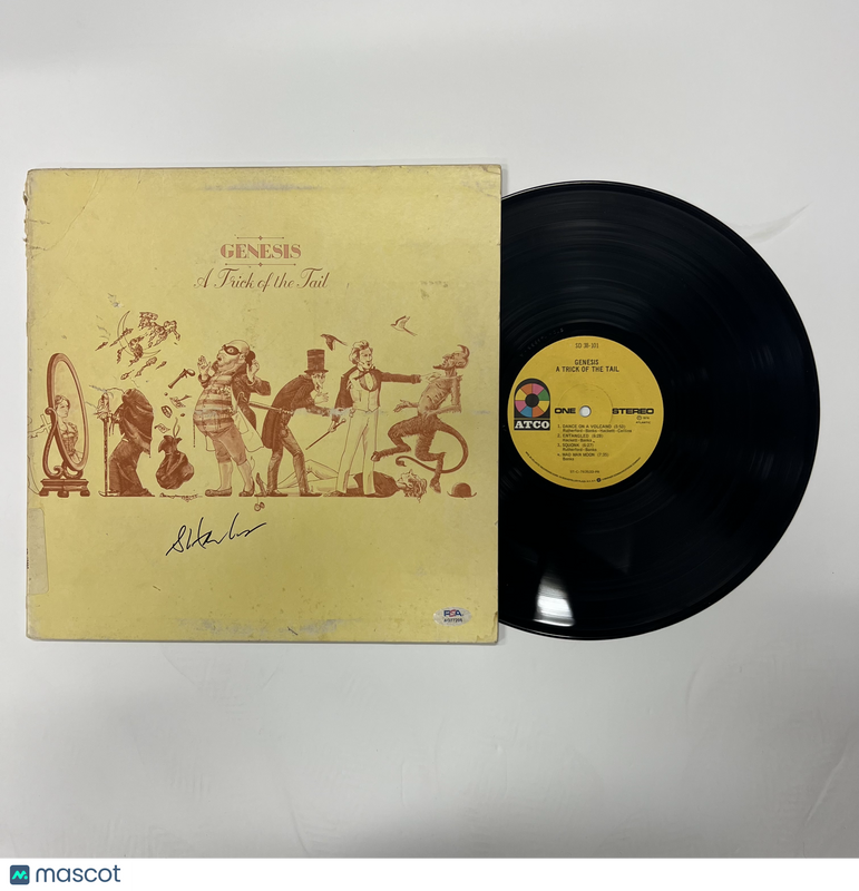 Steve Hackett Signed A Trick of the Tail Vinyl Album PSA