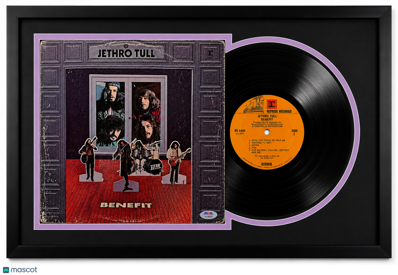Martin Barre Signed Benefit Custom Framed Vinyl PSA Album Auth