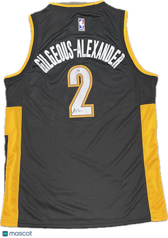 Shai Gilgeous-Alexander Signed Jersey PSA Oklahoma City Thunder Autographed