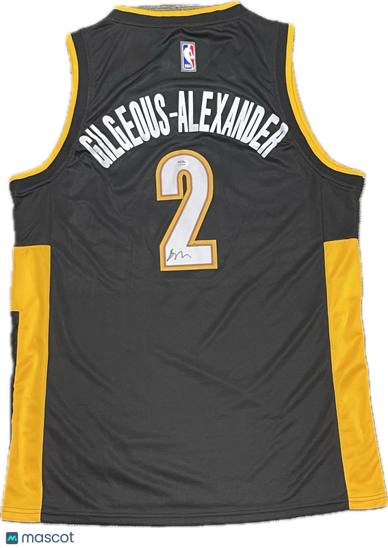 Shai Gilgeous-Alexander Signed Jersey PSA Oklahoma City Thunder Autographed