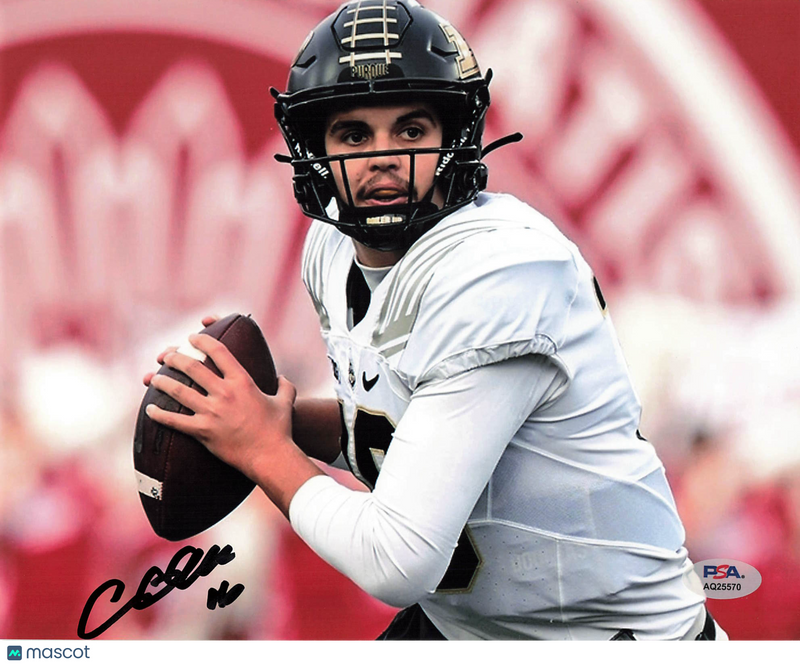 Aidan O'Connell Signed Purdue Boilermakers Football 8x10 Photo PSA Autographed