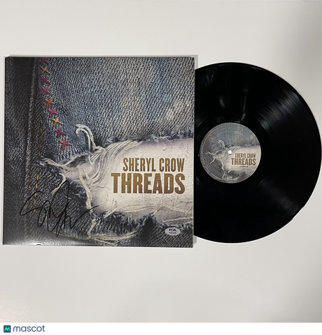 Sheryl Crow Signed Threads Vinyl Album PSA Autographed