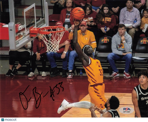 Omaha Biliew Iowa State Cyclones Signed 8x10 Photo PSA