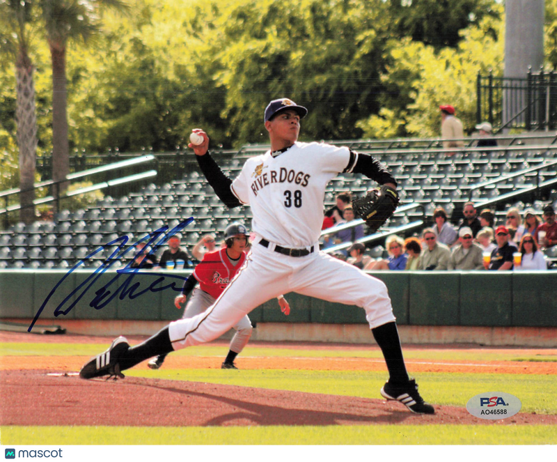 Dellin Betances Charleston RiverDogs Signed 8x10 Photo PSA