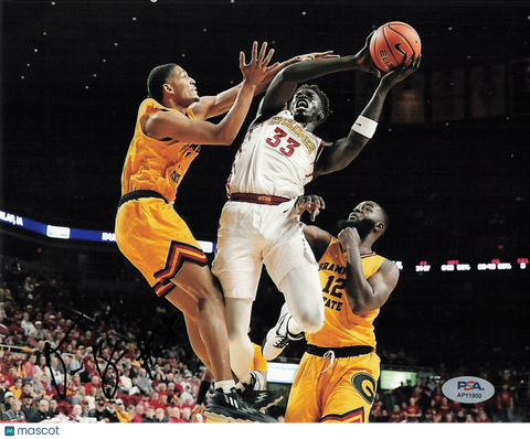 Omaha Biliew Iowa State Cyclones Signed Basketball 8x10 Photo PSA