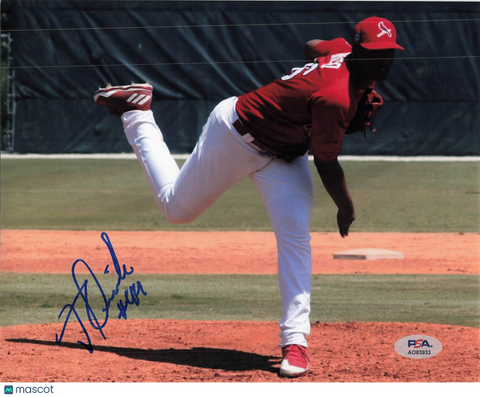 Johan Oviedo Peoria Chiefs Signed 8x10 Photo PSA